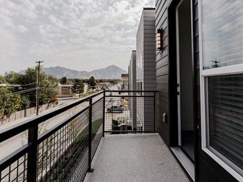 A balcony with a view